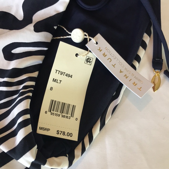 Trina Turk Reversible Zebra String Bikini Bottom NWT - Picture 8 of 11